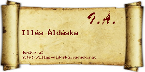 Illés Áldáska névjegykártya